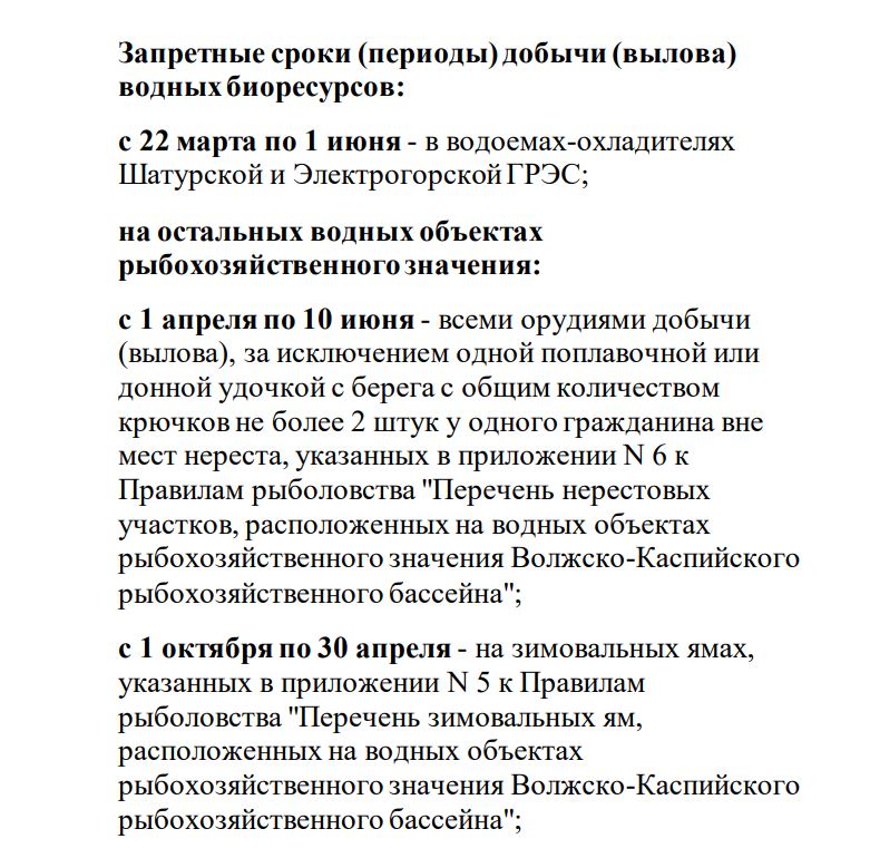 Нерестовый запрет в Москве и Московской области в 2021 году, сроки