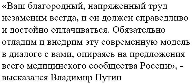 Послание Владимира Путина на видео-конференции в честь дня медицинского работника 19 июня
